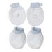 Set bao tay chân KidsPlaza kẻ tăm ND25T (Trắng xanh) - mặt trước
