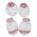 Set bao tay chân KidsPlaza Otis in hoa ND26H (Trắng hồng) - mặt trước