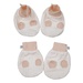 Set bao tay chân KidsPlaza Otis kẻ ô ND26H (Nâu) - mặt trước