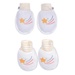 Set bao tay chân Otis kẻ vàng bé gái KidsPlaza ND22H Trắng - mặt trước