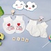 Set bao tay chân Otis KidsPlaza ND22H trắng kẻ ghi - mặt phải