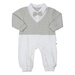 Set body bé trai KidsPlaza cổ nơ HN23T (Trắng Ghi) - mặt trước