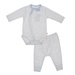 Set body dài KidsPlaza Otis ND26T (Trắng ghi) 0-3M - mặt trước