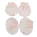 Set bao tay chân sơ sinh Kidsplaza HN24T (Hồng) - mặt trái