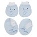 Set bao tay chân sơ sinh Kidsplaza HN24T (Xanh) - mặt trái