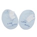 Set bao tay chân sơ sinh Kidsplaza HN24T (Xanh) - mặt sau
