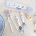 Set đũa kèm thìa dĩa cho bé Honper hình gấu HP-128 - mặt trái