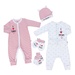 Set quà tặng Otis kẻ ngang KidsPlaza ND21H (Trắng) - góc nghiêng