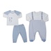 Set quà tặng sơ sinh 2 bộ KidsPlaza Otis ND25H (Xanh) - mặt trước