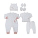 Set quà tặng sơ sinh 6 bộ KidsPlaza Otis ND25H (Hồng) - mặt trước