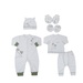 Set quà tặng sơ sinh 6 bộ KidsPlaza Otis ND25H (Xanh) - mặt trước