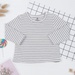 Set yếm bé trai KidsPlaza in gấu kẻ ghi HN22T  - mặt trái