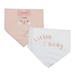 Set yếm tam giác KidsPlaza HN24T (Trắng Hồng) - mặt trước