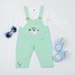 Set yếm bé gái KidsPlaza in mặt thỏ xanh ngọc HN22T - mặt trước