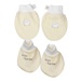 Set bao tay chân KidsPlaza kẻ tăm ND25T (Vàng) - mặt trước