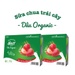 Sữa chua hoa quả Hoff organic vị dâu 6M+ (55g*6 hộp) - mặt trái