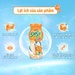 Sữa chua uống Susu hương cam (6*80ml) cho bé - mặt phải