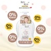 Sữa tắm gội chiết xuất hạt bông & vani Bzu Bzu 600ml - mặt trái