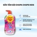 Sữa tắm gội Chuppa Chups hương dâu 600ml - mặt trước