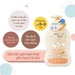 Sữa tắm gội toàn thân chiết xuất yến mạch dành cho em bé Bzu Bzu 600ml  - mặt sau