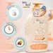 Sữa tắm gội toàn thân chiết xuất yến mạch dành cho em bé Bzu Bzu 600ml  - mặt trái