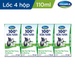 Sữa tươi tiệt trùng có đường Vinamilk (4*110ml) dành cho trẻ trên 1 tuổi - mặt phải