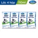 Sữa tươi tiệt trùng ít đường Vinamilk (4*110ml) dành cho trẻ trên 1 tuổi - mặt trái