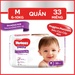 Tã quần Huggies Platinum siêu cao cấp size M (33 miếng - Cho bé 6-10kg ) - mặt trái