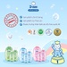 Tắm gội cho bé Dnee xanh dương 180ml - mặt trái