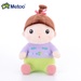 Thú bông Metoo Sitting Sweet Candy Doll With Special Braid 1430-1 - góc nghiêng
