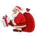 Tranh dán kính Noel 2 mặt mặt trước