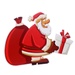 Tranh dán kính Noel 2 mặt mặt trái