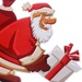 Tranh dán kính Noel 2 mặt mặt phải