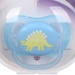 Ty ngậm cho bé Philips Avent màu xanh cho bé 0-6M - góc nghiêng