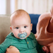 Ty ngậm Philips Avent SCF528/01 cho bé 6-18M - Màu xanh - mặt sau