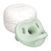 Ty ngậm silicone Moyuum kèm hộp Stage 2 (Xanh) - mặt trước