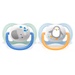 Ty ngậm thông khí lime Philips Avent 0-6M SCF080/05 vỉ đôi (Xanh, Vàng) - mặt trước