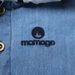 Váy Jean bé gái thắt nơ cổ Mamago LN19T - góc nghiêng