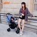 Xe đẩy Combi CrossGo 4 bánh quay tự động (Màu Xanh) - hình 8