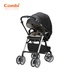 Xe đẩy Combi Umbretta Premium 4 bánh quay tự động (Màu Đen) - mặt trước