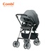 Xe đẩy Combi Umbretta Premium 4 bánh quay tự động (Màu Ghi) - mặt trước