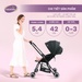 Xe đẩy Mastela Premium T05S siêu nhẹ 2 chiều Aluminium chống tia UV (Đen) - hình 7