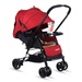 Xe đẩy Seebaby T11A màu đỏ - mặt phải