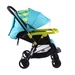 Xe đẩy Seebaby T11A màu xanh  - mặt sau
