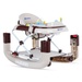Xe tập đi KidsPlaza Walker có nhạc và bàn ăn W1120RA6 (Màu Nâu) - mặt sau