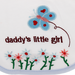 Yếm ăn cho bé Fany daydy's little girl - mặt sau