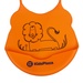 Yếm ăn silicone KidsPlaza BIB006 (Cam) - mặt phải