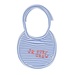 Yếm sơ sinh Otis bé trai kẻ ngang JR KidsPlaza ND21H (Xanh Dương) - mặt trước