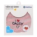 Yếm sơ sinh Otis kẻ ngang KidsPlaza ND21H (Trắng) - góc nghiêng