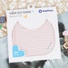 Yếm tròn bé gái Otis kẻ trắng hồng KidsPlaza ND22Tmặt trước